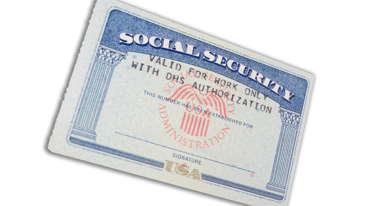 A Social Security card