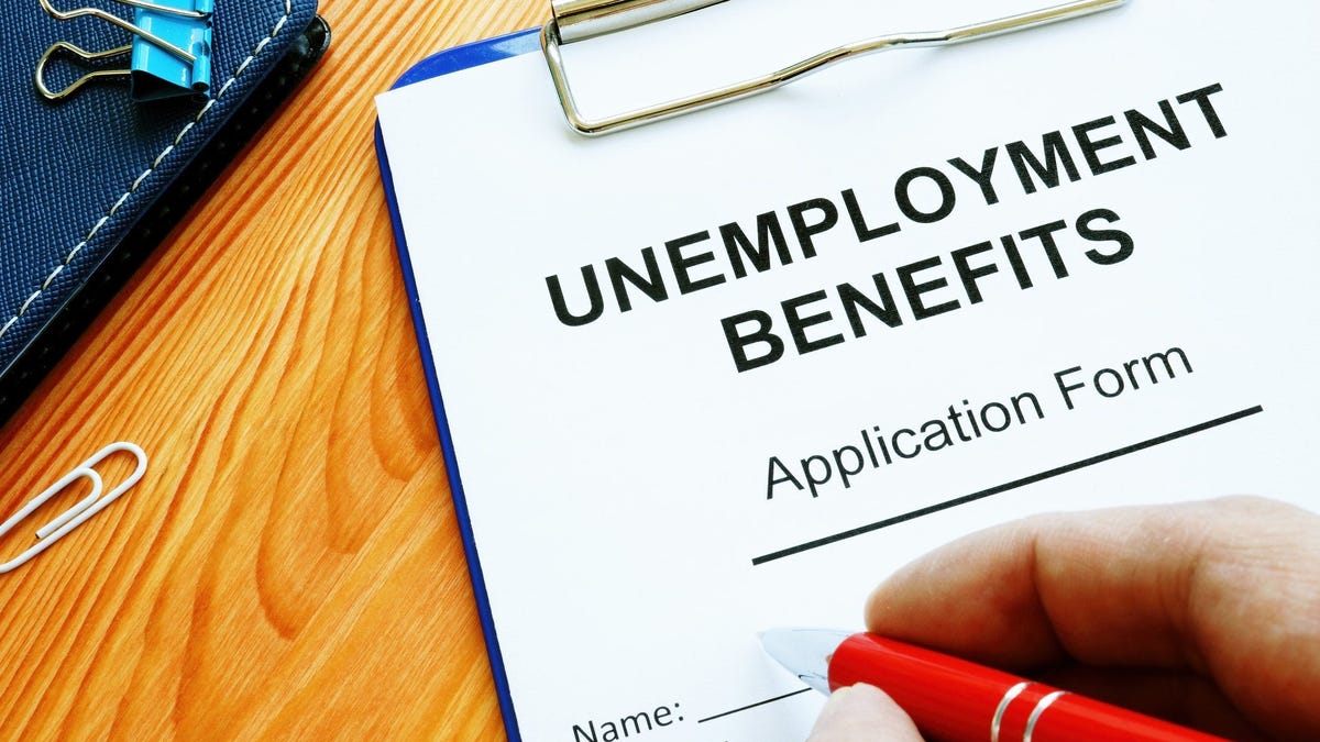Unemployment benefits application form.