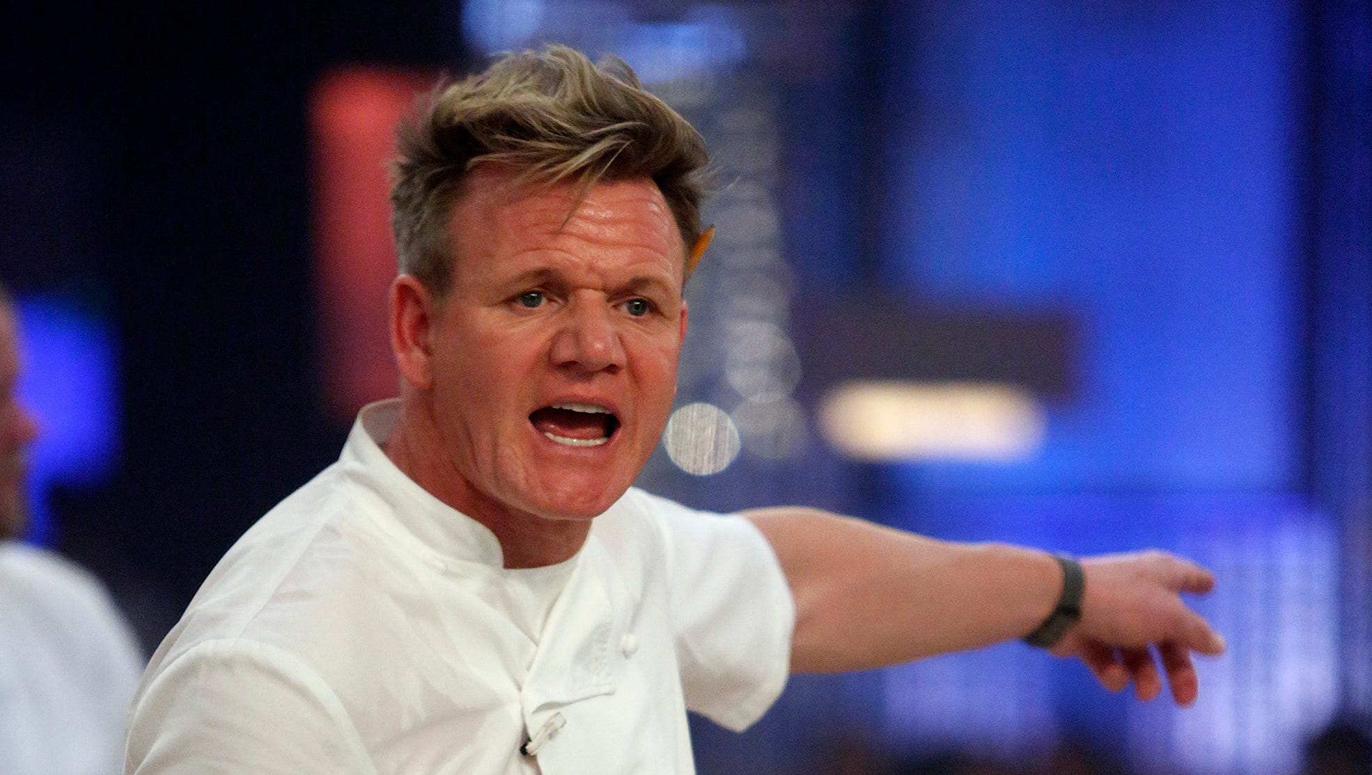 Gordon Ramsay's Blue Hair Chef Outfit - wide 11