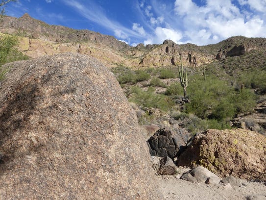 The Wind Cave Trail in the Usery Mountains.