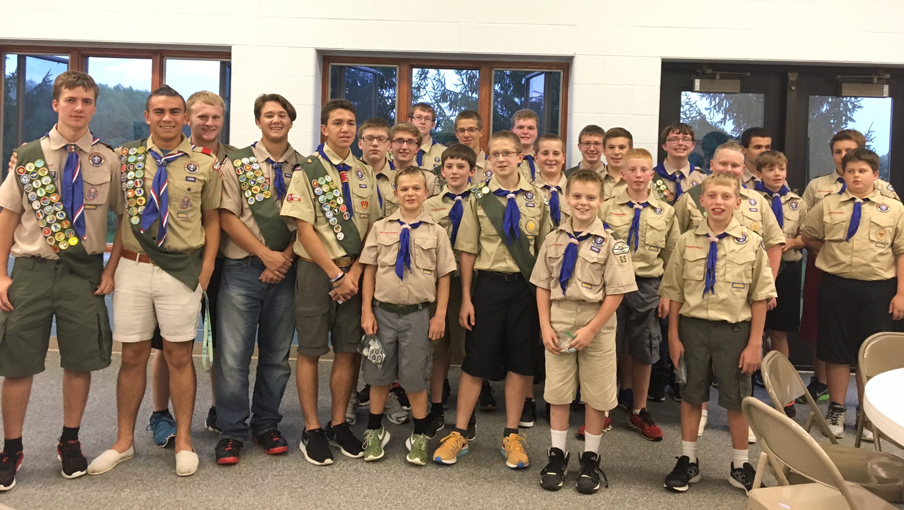 Boy Scout Troop 615 have Court of Honor