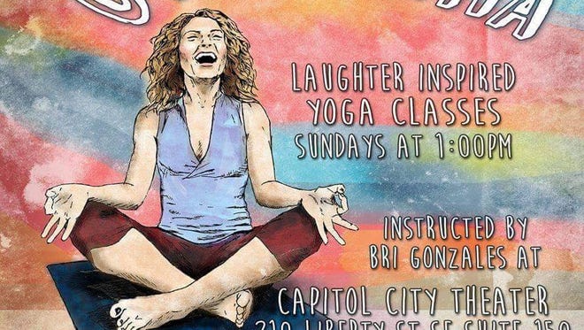 Chakra HAHA!, a laughter-inspired yoga class, takes place 1 p.m. Sunday, Aug. 7, Aug. 21 and Sept. 4, at Capitol City Theater, 210 Liberty St. SE, Suite 150.