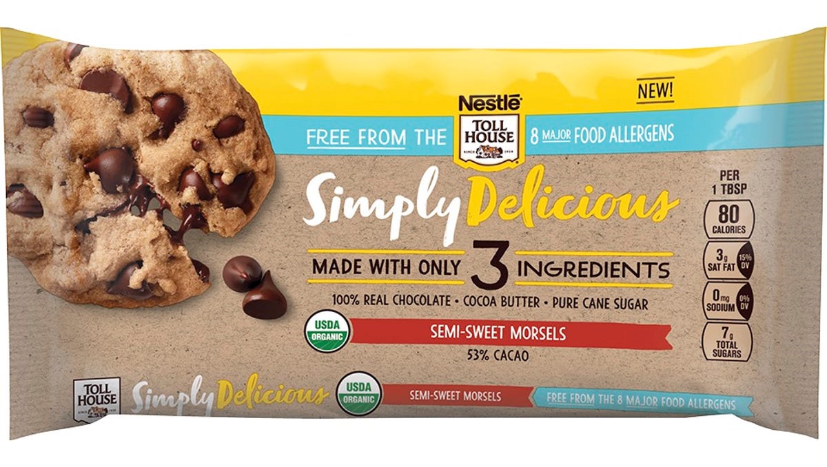 Nestle Toll House 3 Ingredient Allergen Free Chocolate Chips