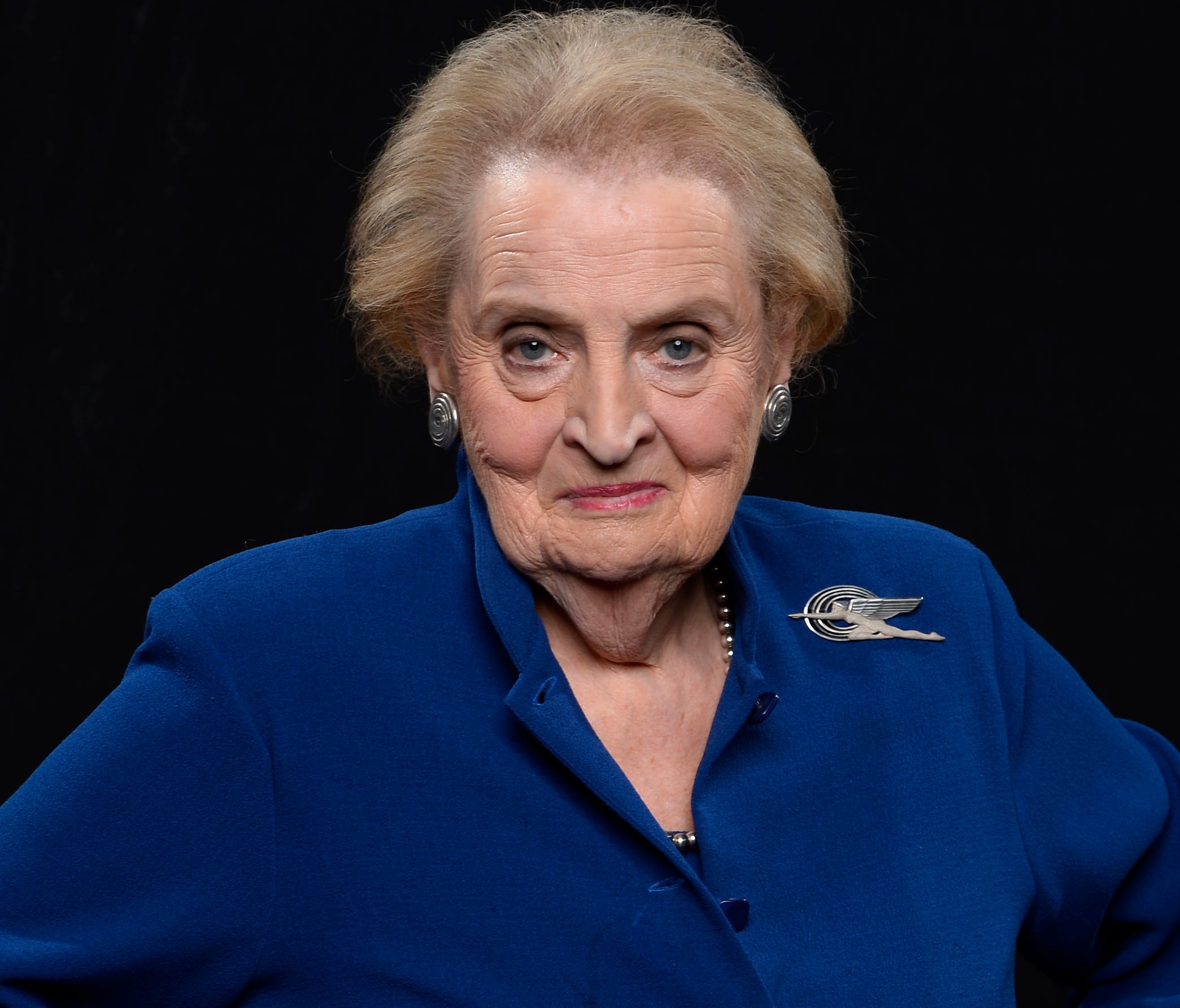 Former Secretary of State Madeleine Albright, talking about her new book, which chronicles the rise of fascism.