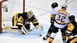 Pittsburgh Penguins goalie Matt Murray (30) stops a
