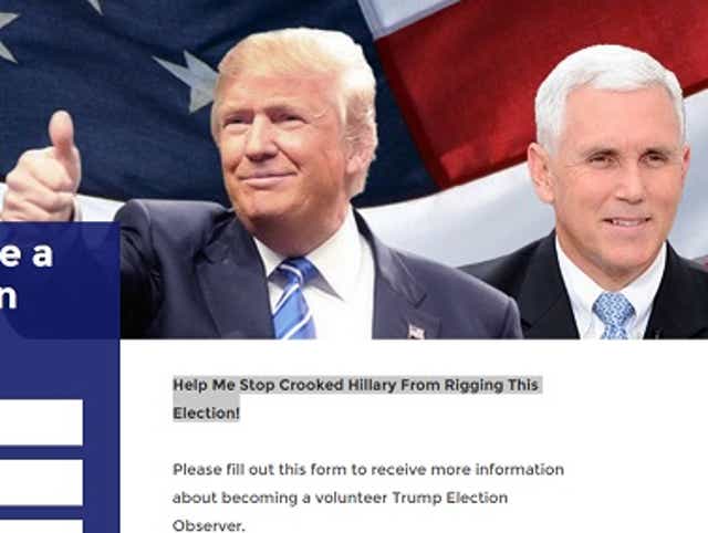 Trump Solicits Election Observers After Warning Of Vote Rigging