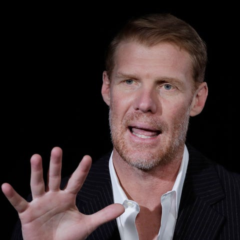 Alexi Lalas talks during an interview, Wednesday, 