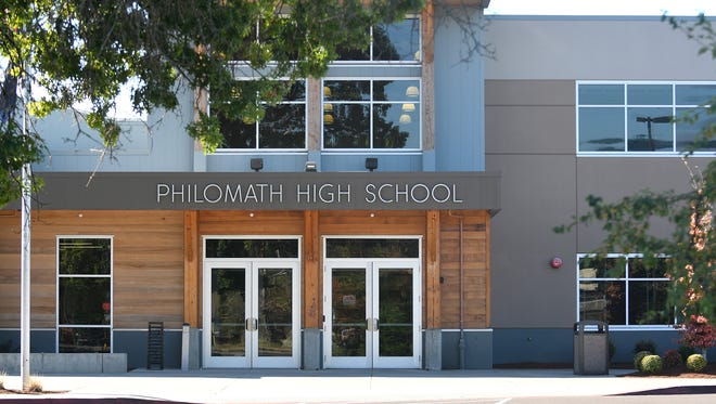Philomath High School is shown Monday, Aug. 29, 2016, in Philomath, Ore.