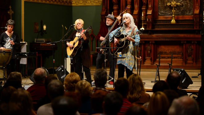 Emmylou Harris performs at the 2015 "Nashville Unlimited Christmas" show at Christ Church Cathedral.