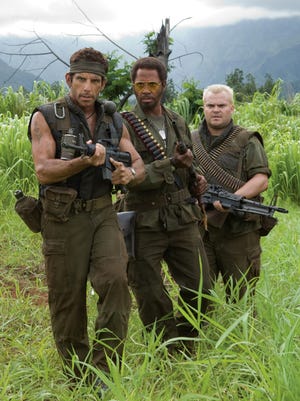 Ben Stiller directed and starred in the R-rated comedy "Tropic Thunder" with Robert Downey Jr., center, and Jack Black.