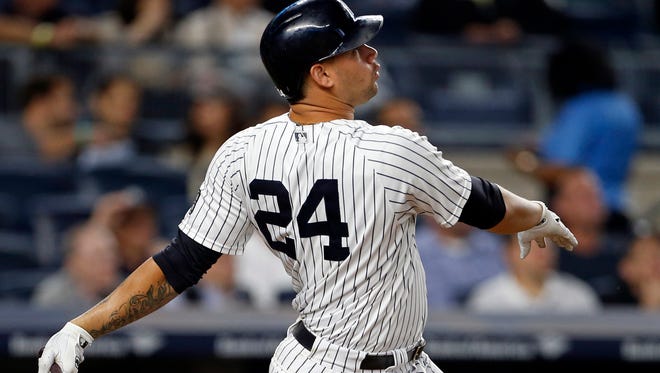 Gary Sanchez hit 20 home runs in 201 at-bats after being promoted from the minors.