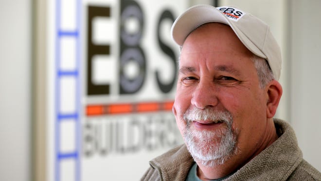 Tony Bonaduce, president of EBS Builders, poses at his office in Atlantic Highlands.