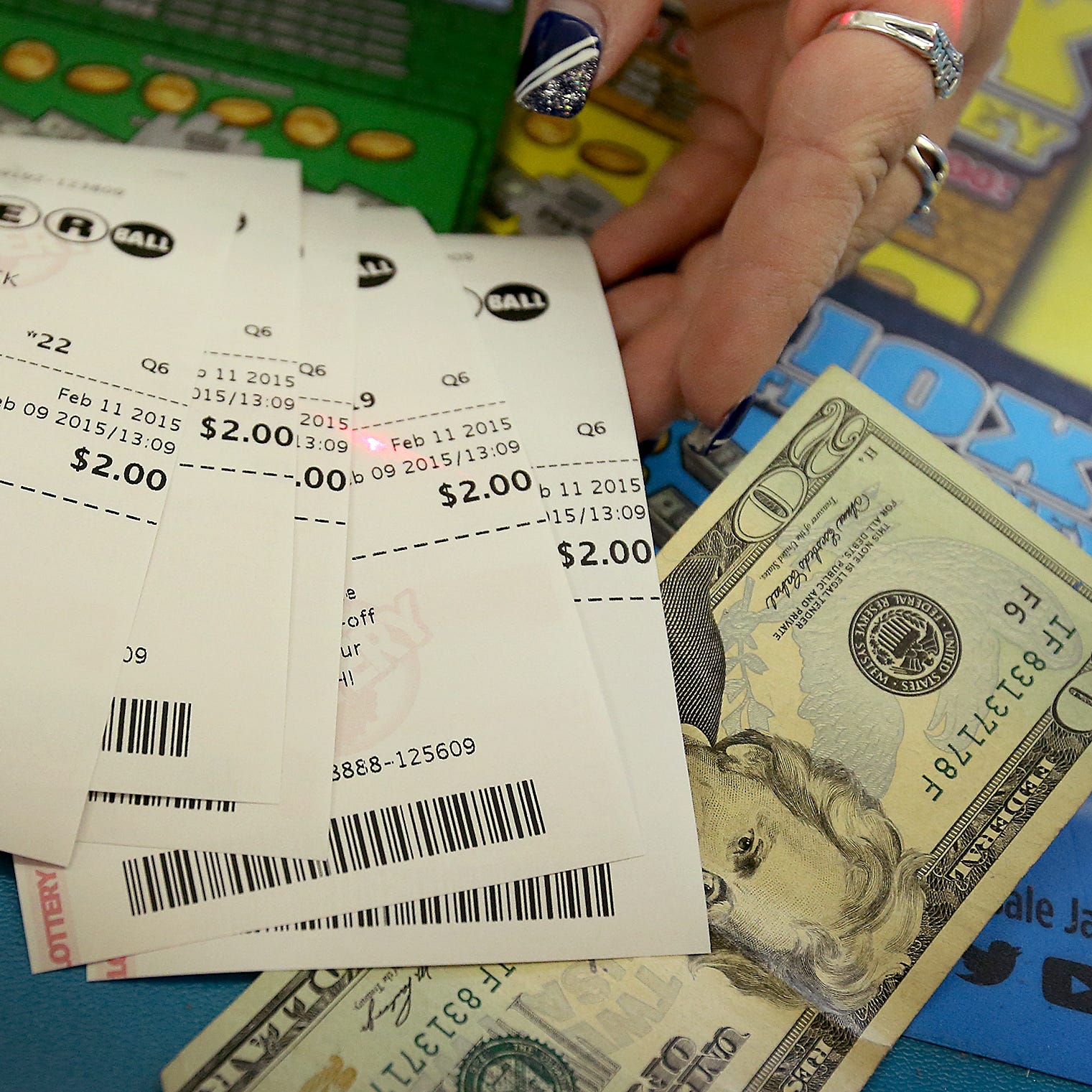 The current estimated Powerball jackpot is the largest in history at $1.5 billion. The next drawing is at 10:59 p.m. EST Wednesday, Jan. 13, 2016.