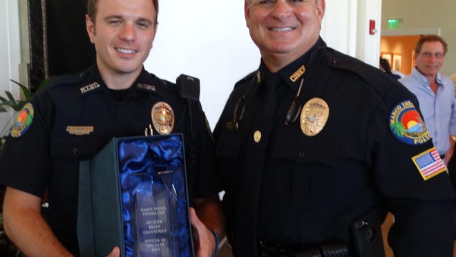 Marco Island police officer Brian Granneman, left, is being promoted to a supervisory position months after being reprimanded for not reporting that another officer was having sex on duty.