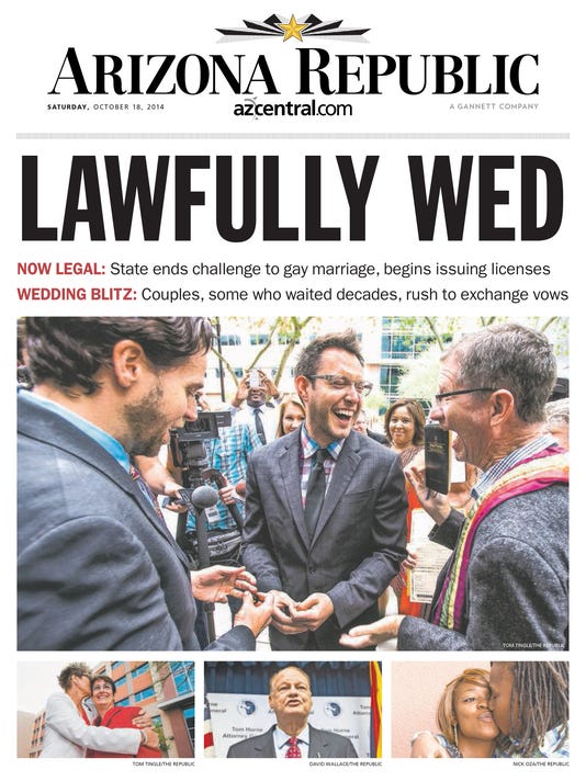 Get a keepsake of The Arizona Republic front page