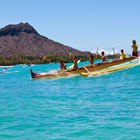 Outrigger canoeing is a great way to ride the wave