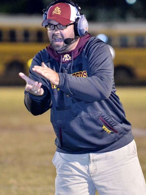 Jeremy West, shown during his tenure as head coach at South Aiken High School, has been hired to lead the program at Southside.