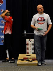 Kristi Cunningham of Roanoke reacts to the tension