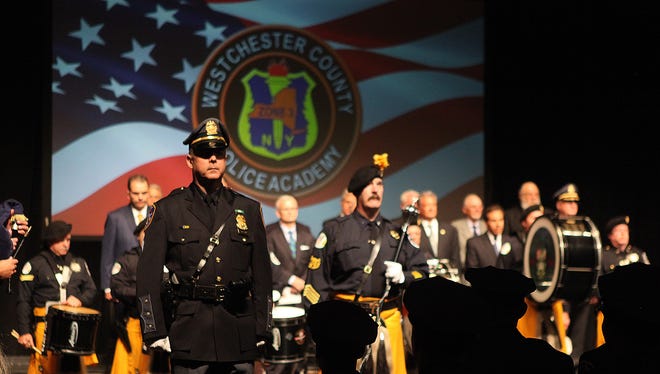 Thirty one police recruits graduated from the Westchester County Police Academy on May 27, 2016 at SUNY Purchase.