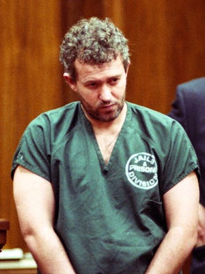 In this June 23, 1995 photo, former English soccer coach Barry Bennell appears in a courtroom in Jacksonville, Fla. Bennell was convicted on three separate occasions for abusing youngsters.