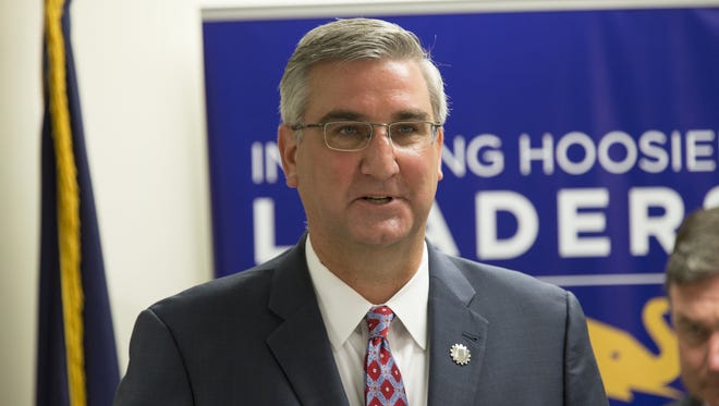 Eric Holcomb, the GOP's candidate for Indiana Governor, Indianapolis, Tuesday, July 26, 2016.
