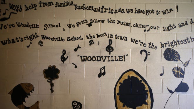 Woodville Elementary and Middle School, where they have plans to expand the footprint of the school with the newly purchased 16-acres of adjacent land.
