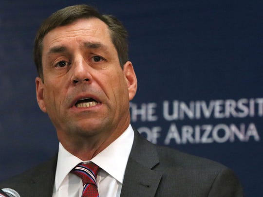 Arizona athletic director Dave Heeke.