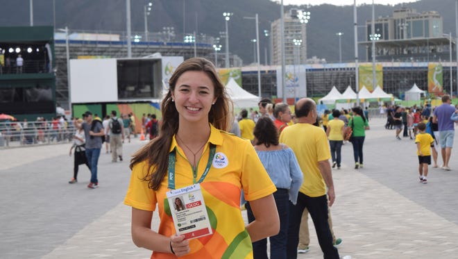 Ana Cristina de Paula, a senior global hospitality and tourism management major at the University of West Florida, volunteered at the Olympic Games in Brazil during the summer.