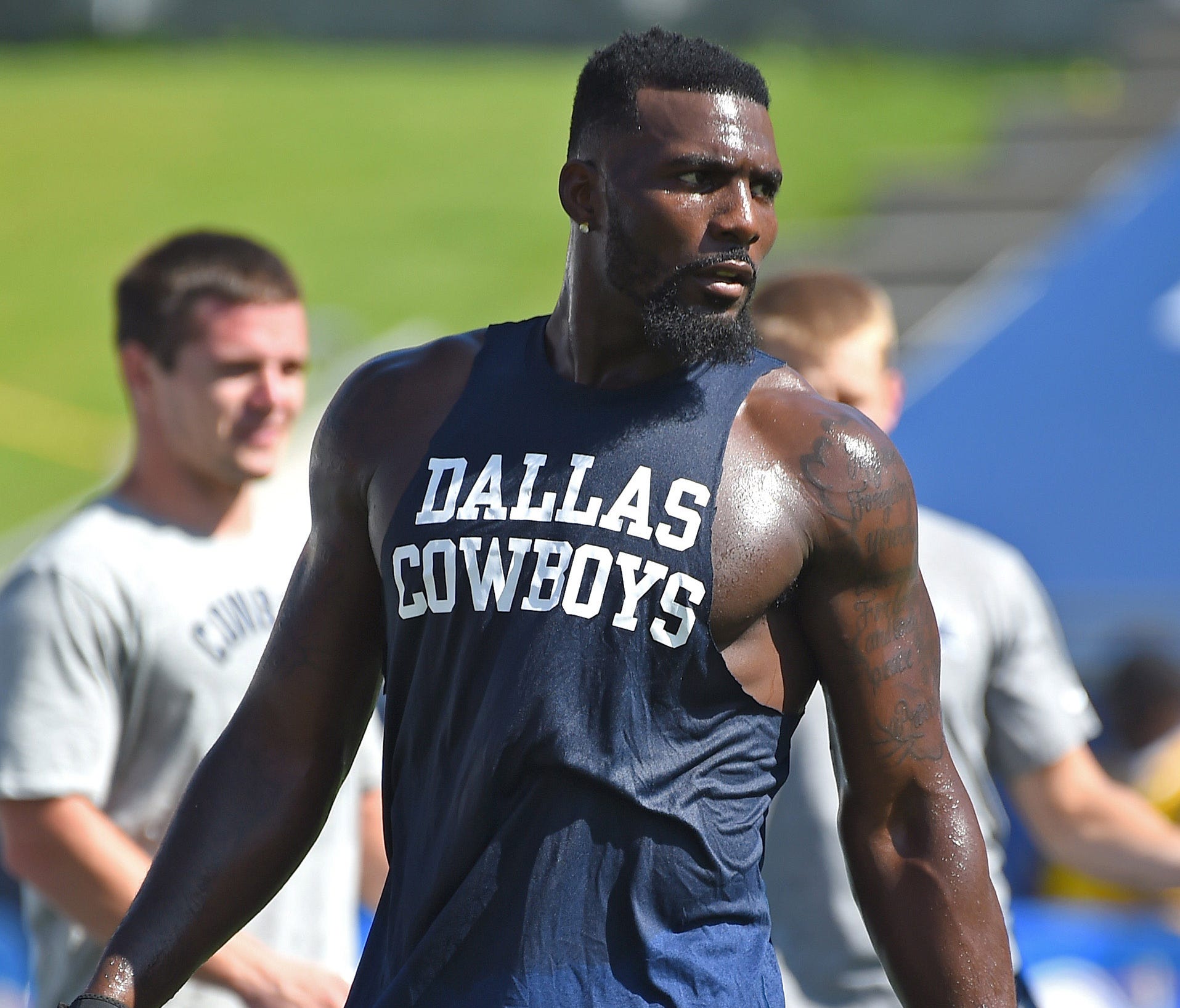 Dez Bryant commented on the anthem protests after Tuesday's practice.