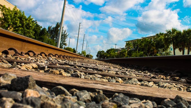 Train tracks in Florida.
