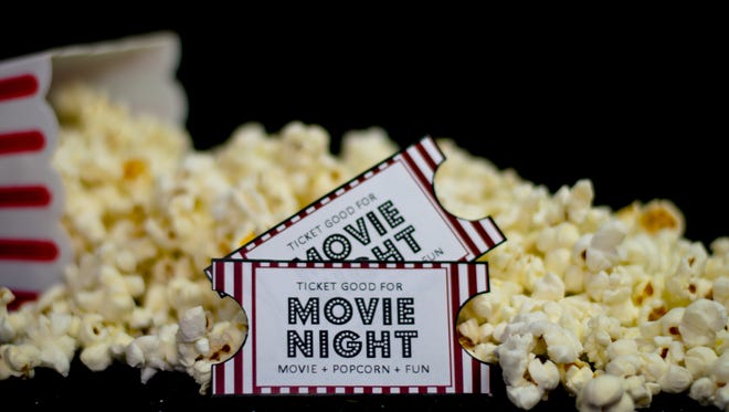 Tickets and popcorn for your generic movie night!