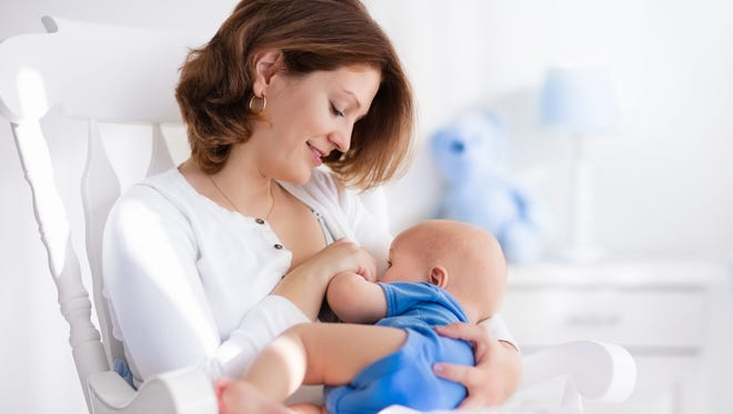 The American Academy of Pediatrics recommends exclusive breastfeeding (no other food or formula) until infants are 6 months.