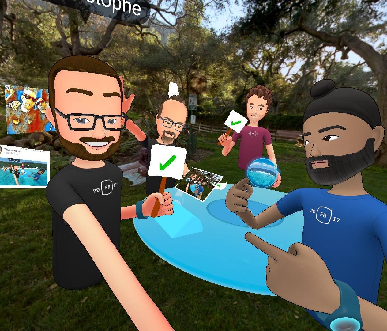 Facebook Spaces is a new social VR hang out area that allows owners of Oculus Rift and Touch to interact in virtual reality.
