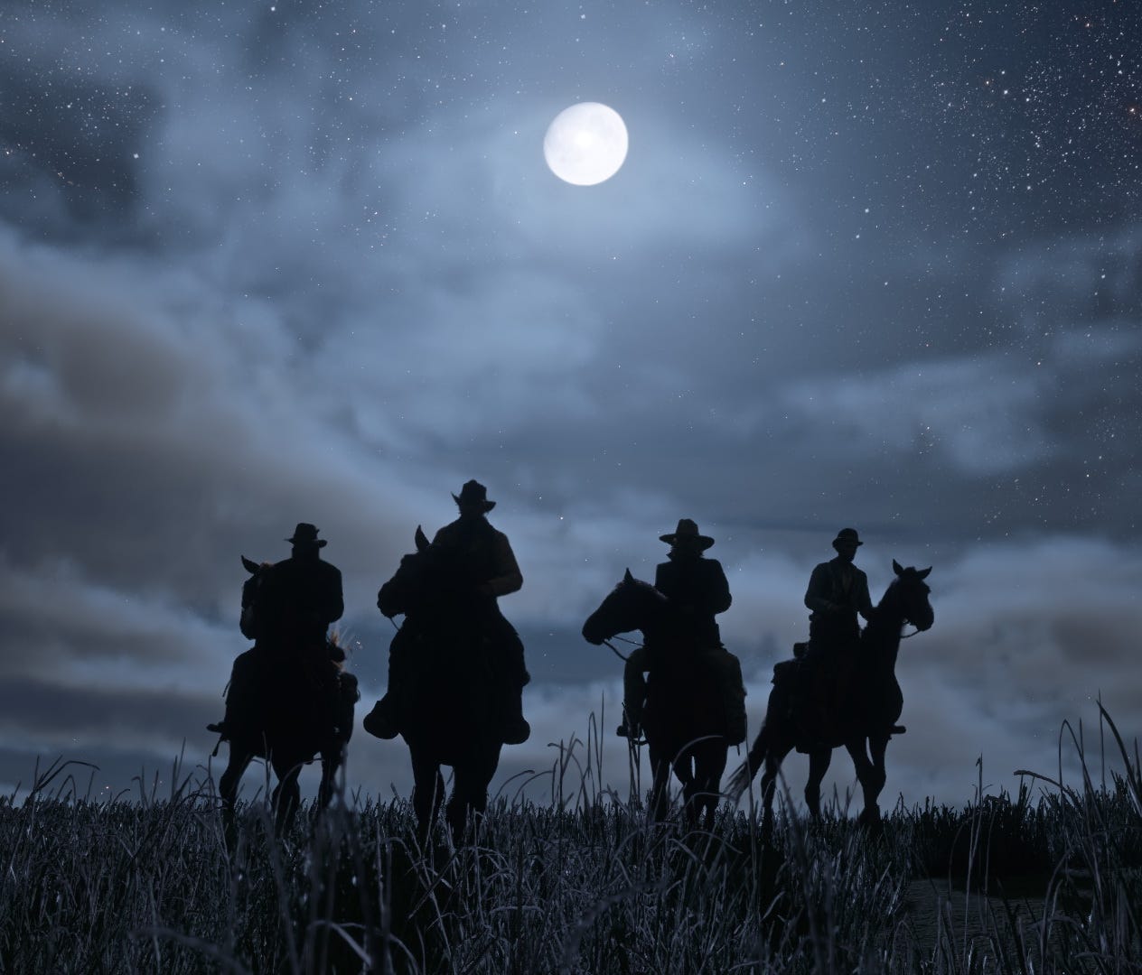 A screenshot from the video game 'Red Dead Redemption 2' coming in Spring 2018 to PlayStation 4 and Xbox One.