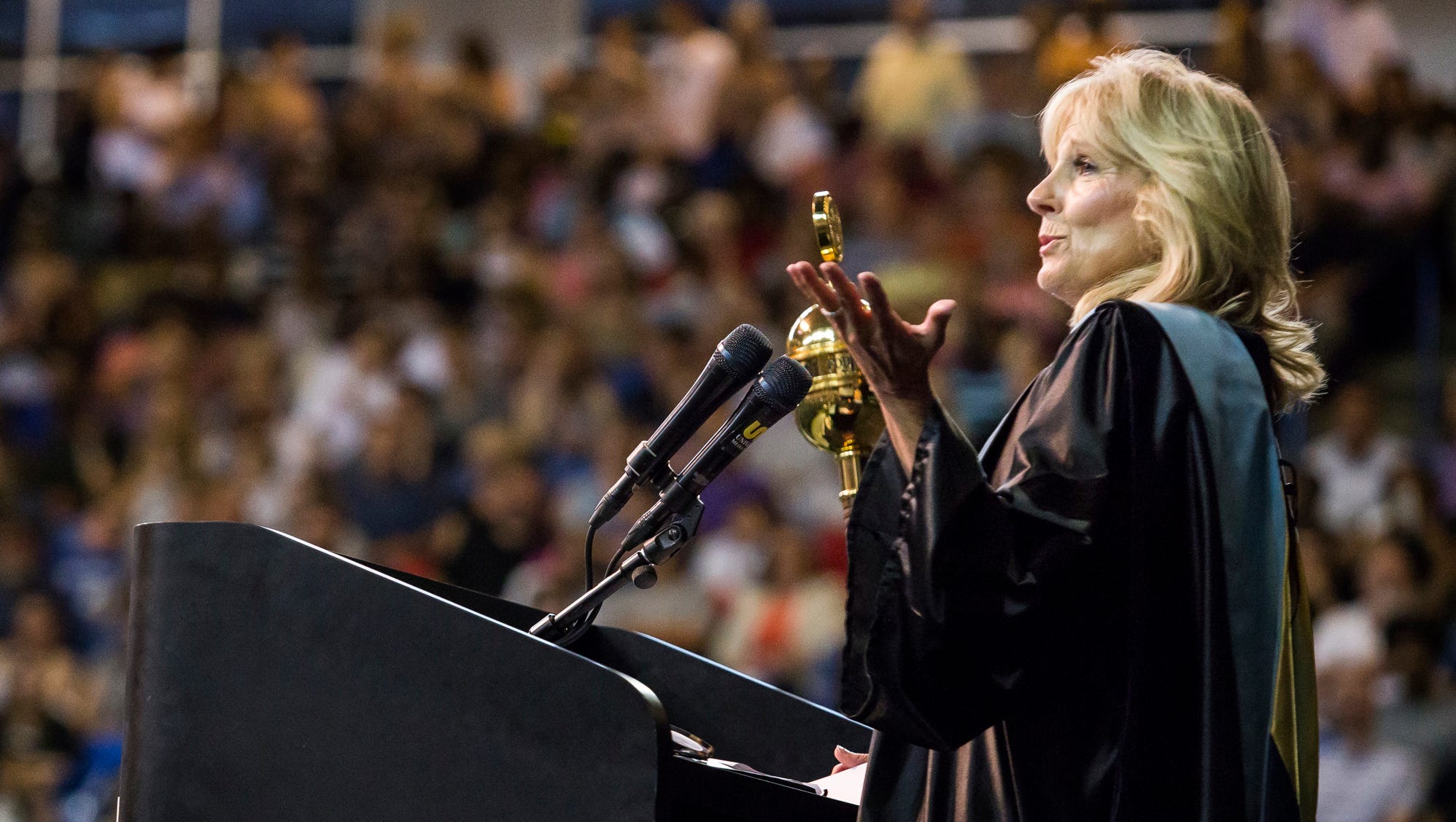 Jill Biden returns 'home' to address Delaware Technical Community