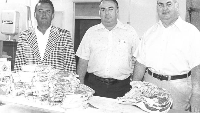 The McBride brothers - M.E. "Fat" (from left), Gene "Cotton" and O.D. "Duane" - founded the Pioneer chain of restaurants in 1946 (along with brother G.E., not pictured) with a drive-in sandwich shop.