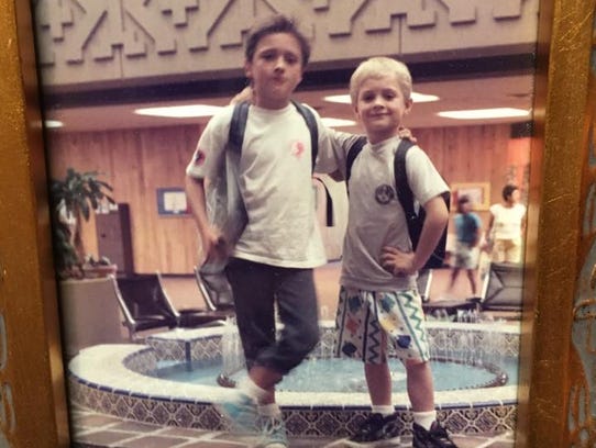 Paul and JJ Horner as children.