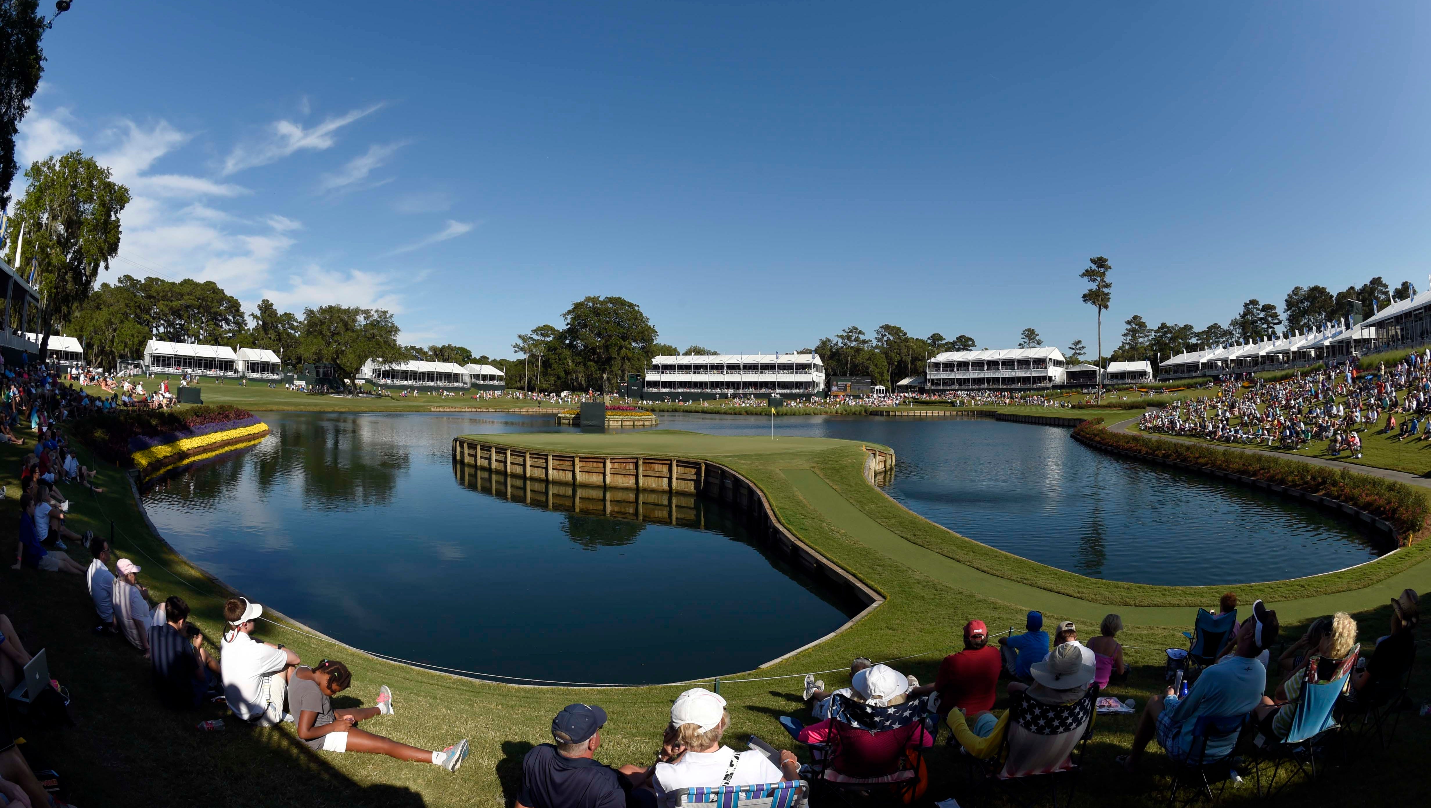 Players Championship 17th hole at TPC Sawgrass is make or break
