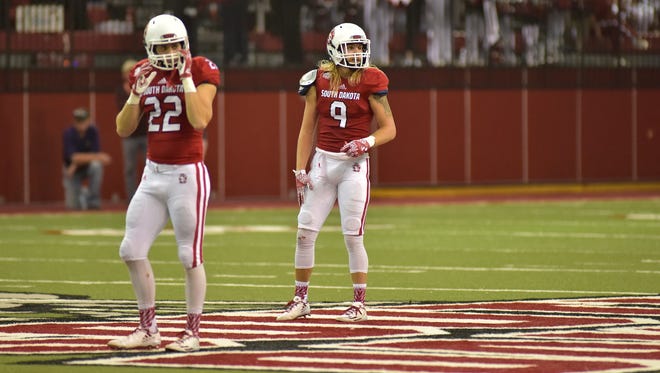 Alex Gray (22) and Andrew Gray are twin brothers who have emerged as big contributors for the Coyote defense.