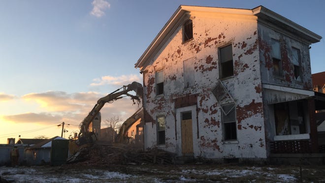 A vacant house in the first block of North 11th Street was recently demolished.