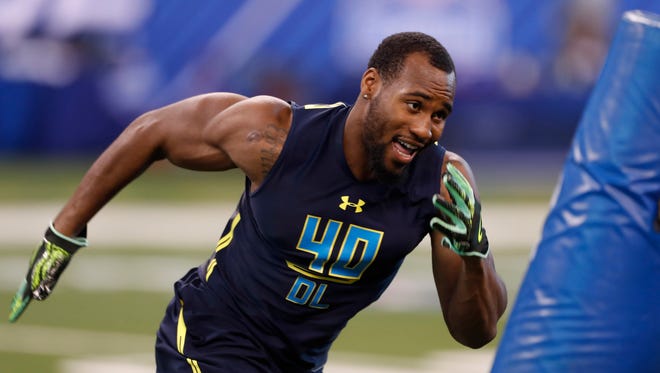 Temple Owls defensive lineman Haason Reddick is a trendy pick for the Cardinals in final mock drafts.