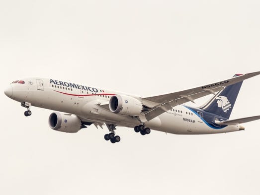 No. 20: Mexico City-Tokyo Narita (6,990 miles); Aeromexico.