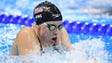 Lilly King (USA) swims during the women's 200-meter