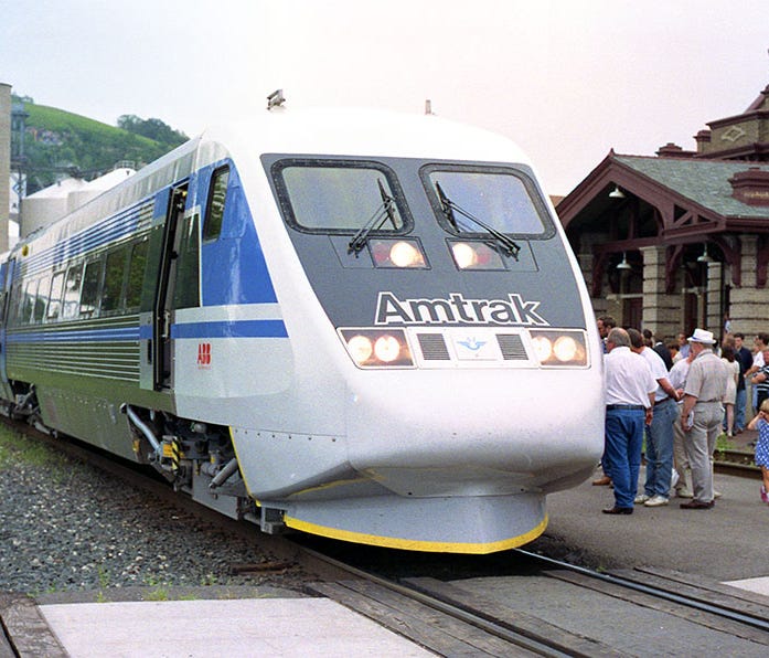 As Amtrak explored the development of high-speed rail in the early 1990s, it leased two European high-speed trainsets for testing in the Northeast: the German Intercity Express (ICE) and the Swedish X2000. The equipment was also displayed in cities a