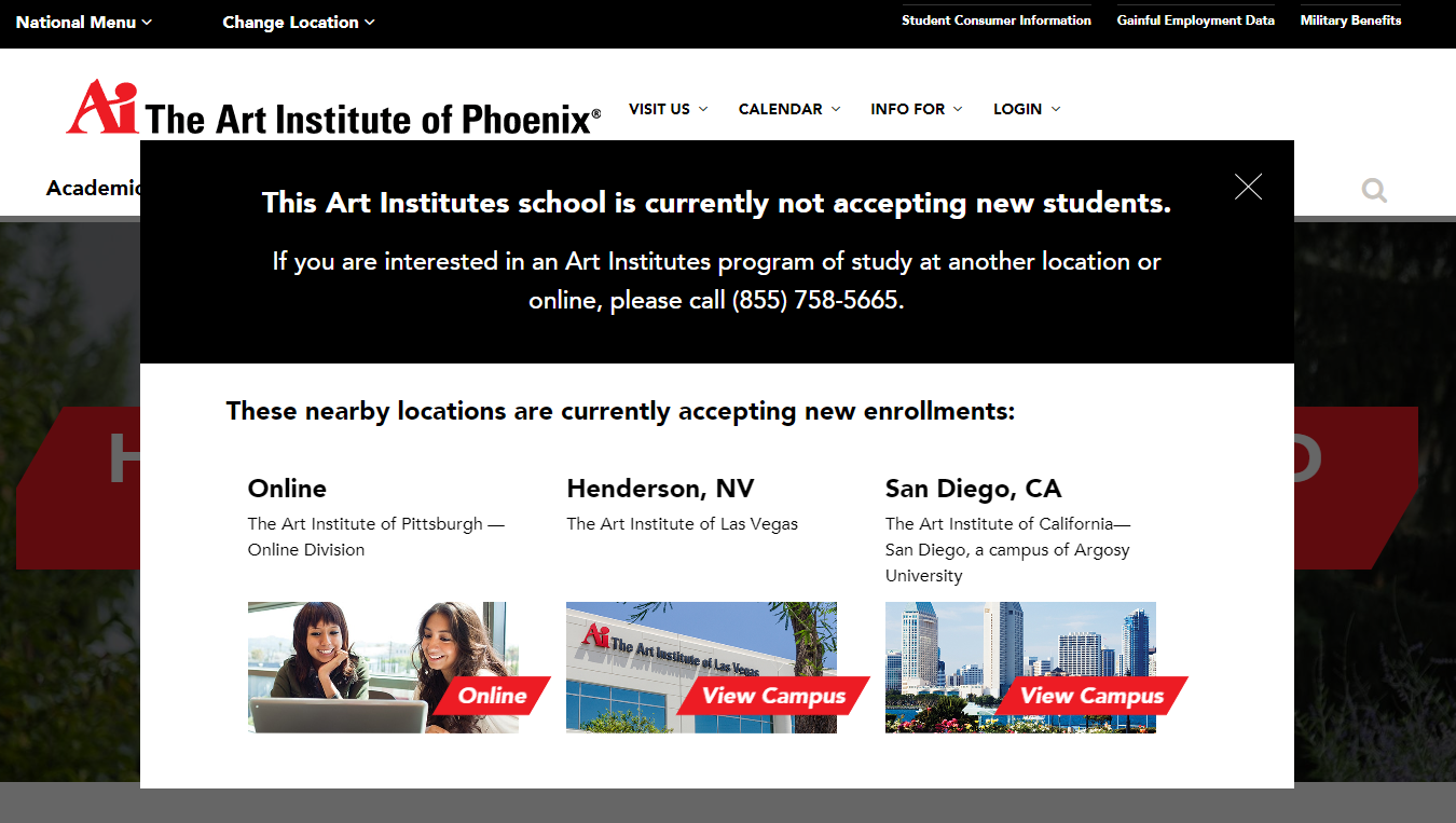 Art Institute Of Phoenix To Close In December Email To Students Says