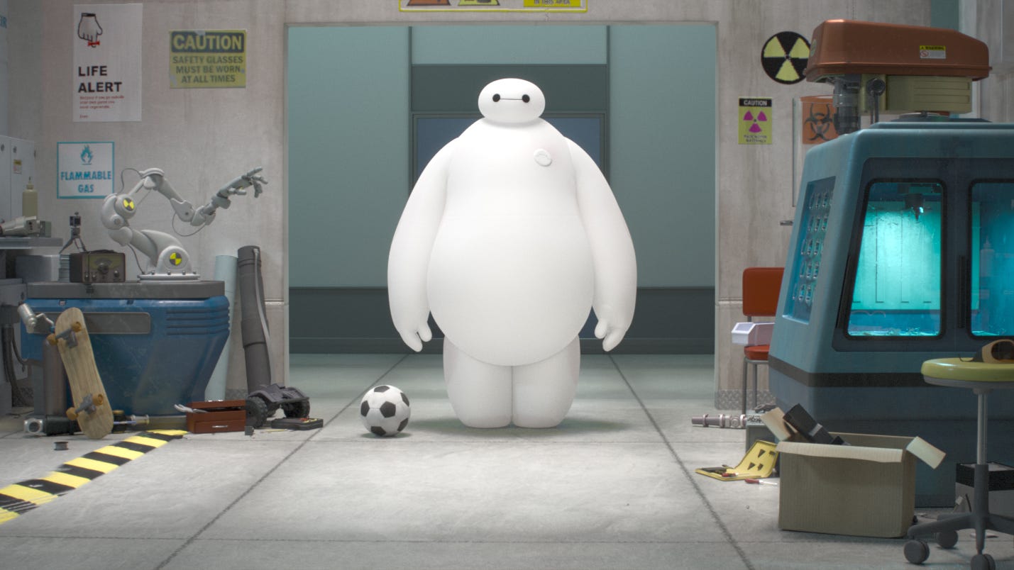 Shades of white: How 6 other big heroes measure up to Baymax