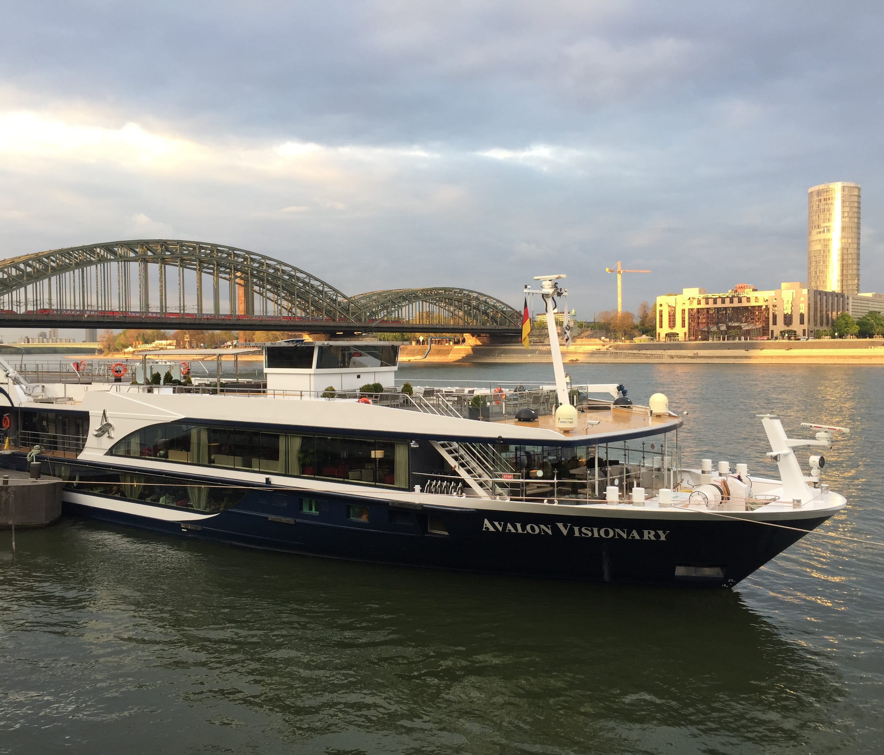 Avalon Waterways' Avalon Visionary docked in Cologne, Germany.