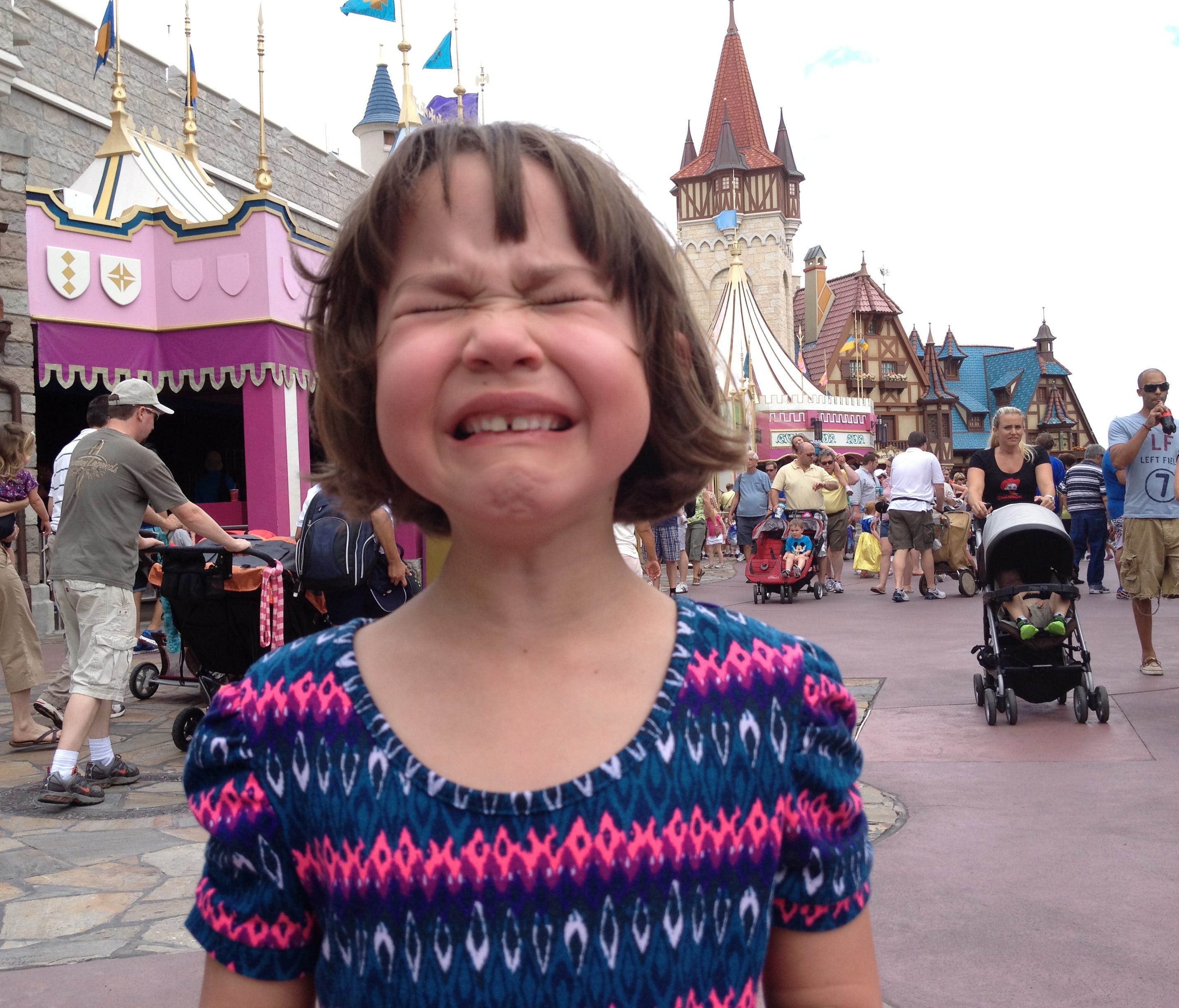 Erysse Elliott at the Magic Kingdom in 2013. We lived in Orlando 12 years and know that many theme park vacations are far from magical.