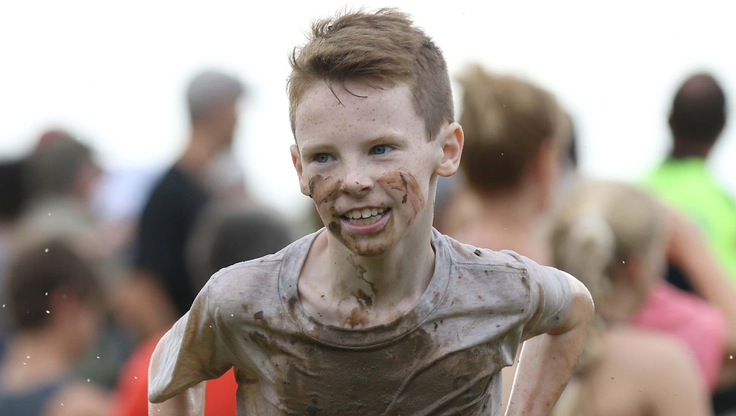 Kids clean up at Republic mud run