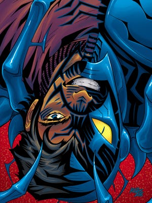 Blue Beetle's back in a book by writer Keith Giffen and artist Scott Kolins